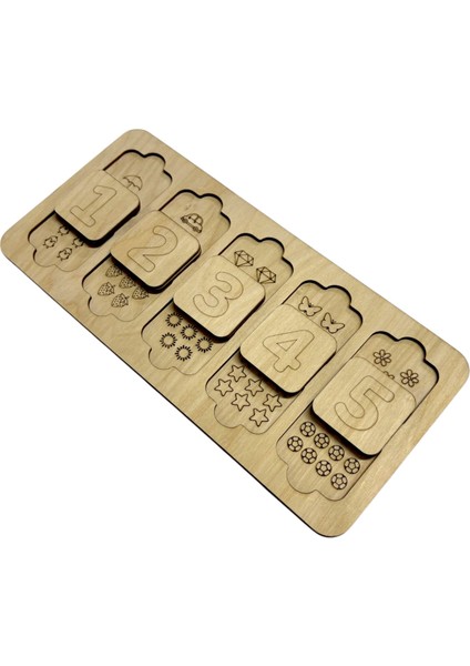 Say ve Bul, Sayı ve Sembol Oyunu, Montessori Matematik Oyunu, 1’den 10’a Kadar indirimleri