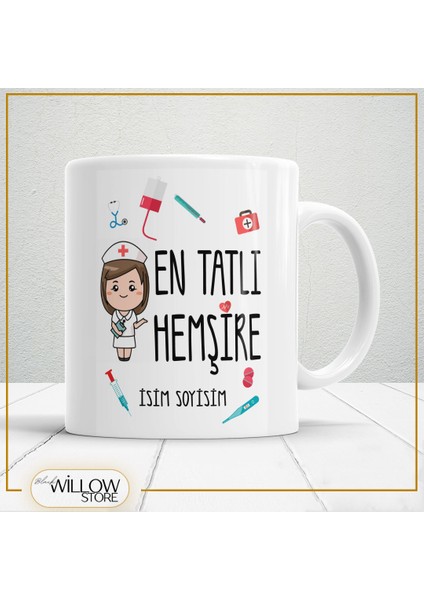 En Tatlı Hemşiretemalı Porselen Kupa Bardak,hediyelik,yüksek Kalite,meslekler Temalı