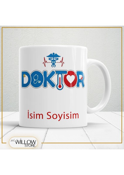 Doktor 4 Temalı Porselen Kupa Bardak,hediyelik,yüksek Kalite,meslekler Temalı