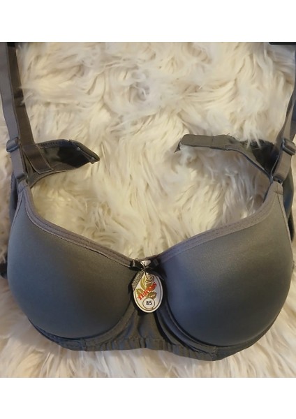 Dolgulu, Balenli, 85 Beden Antrasit Gri Sütyen fiyatları