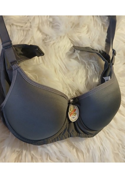 Dolgulu, Balenli, 85 Beden Antrasit Gri Sütyen modelleri