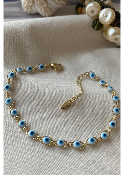 Özel Seri 14 K Xuping Nazar Boncuğu Tasarım Kadın Çelik Bileklik Altın fiyatları