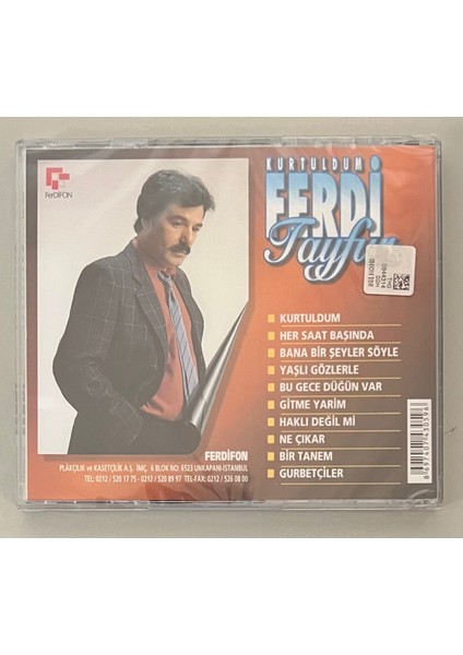 Ferdi Tayfur Kurtuldum CD (Jelatininde Sıfır Orijinal Cd) fiyatları