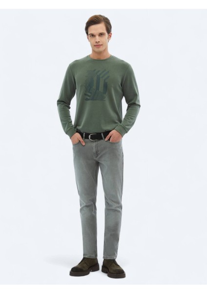 Vizon Slim Fit Denim Pamuk Karışımlı Pantolon