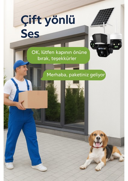 Sim Kartlı 3 Kameralı Gece Görüşlü Solar Güvenlik Kamerası fırsatları