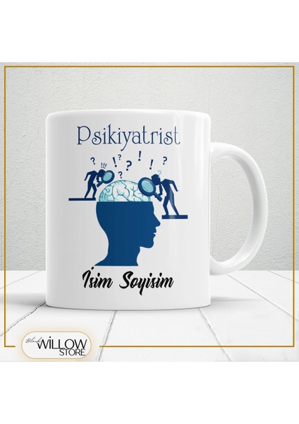 Psikiyatrist Temalı Porselen Kupa Bardak,hediyelik,yüksek Kalite,meslekler Temalı