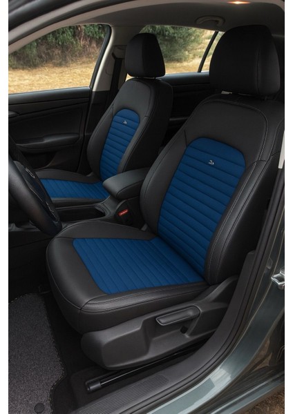 Ford Ka 1996–2008 Aracınıza Uyumlu Arkalı Önlü Takım Oto Kılıfı - Full Deri Orta Kumaş Keten