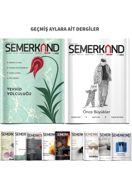 Semerkand Aylık Tasavvufi Dergi - 12 aylık Posta aboneliği fiyatları