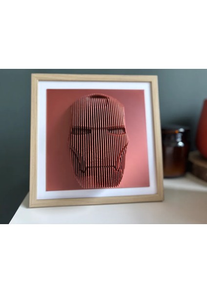 CRAFTSY3D Iron Man Katmanlı Heykel – 3D Baskı Dekoratif Masaüstü Koleksiyon Ürünü fırsatları
