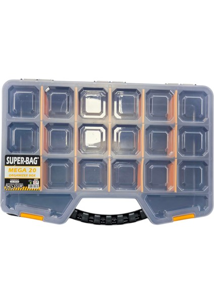 Super Bag Mega 20 Bölmeli Organizer Kutu