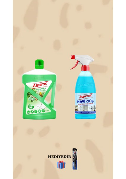 Çam Sandal Ağacı&müge Çiçeği 2500 ml Yüzey Temizleyici Mavi Güç 650 ml Hediyeli