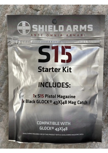Shield Arms Glock 43X / 48 Için 15li Şarjör Seti (Şarjör Düşürme Mandalıyla) fiyatları