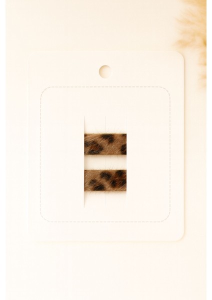 Leopar Desenli Klips Toka - 2'li Set fiyatları