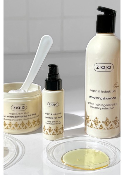 Argan & Tsubaki Oils Satin Smoothing Hair Serum 50ML modelleri