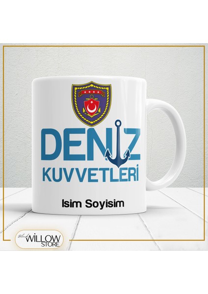 Deniz Kuvvetleri Temalı Porselen Kupa Bardak,hediyelik,yüksek Kalite,meslekler Temalı