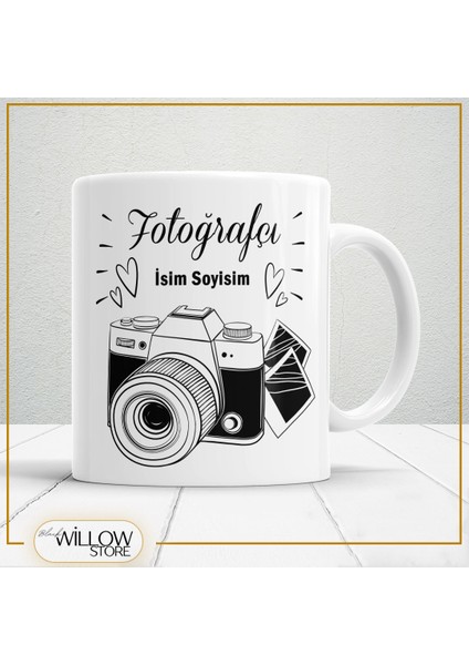 Fotoğrafçı Temalı Porselen Kupa Bardak,hediyelik,yüksek Kalite,meslekler Temalı