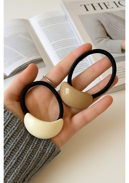 Kemik Tasarım Elma Dilim Kadın Lastik Toka Haki fiyatları