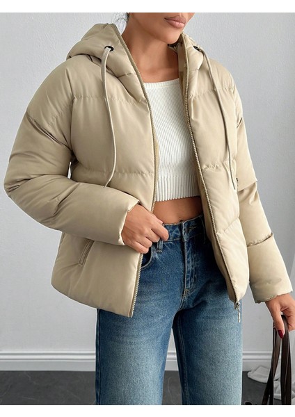 Kadın Kapüşonlu Şişme Mont fiyatları