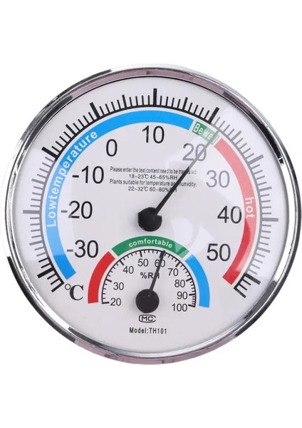 Sıcaklık Nem Ölçer Higrometre Termometre 2ın1 Nikelajlı Tasarım Asılabilir Veya Masa Üstü fırsatları
