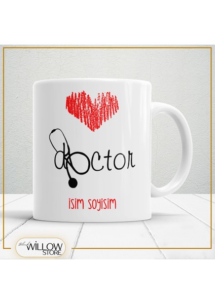 Doktor 3 Temalı Porselen Kupa Bardak,hediyelik,yüksek Kalite,meslekler Temalı