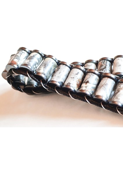 Gri Jespar Doğal Taş Örme Erkek Bilekliği modelleri