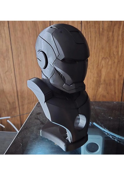 CRAFTSY3D Iron Man Büst – 3D Baskı Dekoratif Koleksiyon Heykeli