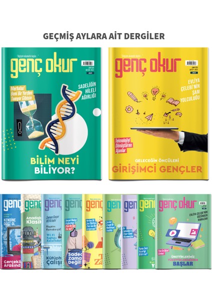 Genç Okur Aylık Gençlik Dergisi - 12 aylık posta aboneliği fiyatları