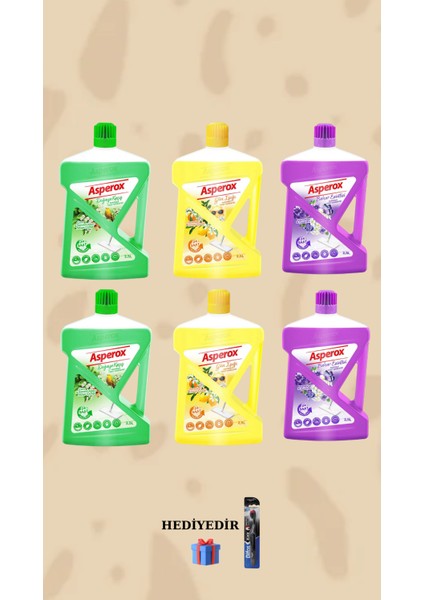 Menekşe&yasemin -Çam Sandal Ağacı&müge Çiçeği Portakal&limon Çiçeği 2500 ml Hediyeli