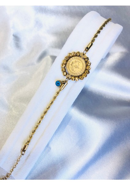 Dorikataşlı Burgu Zincir Çelik Bileklik indirimleri