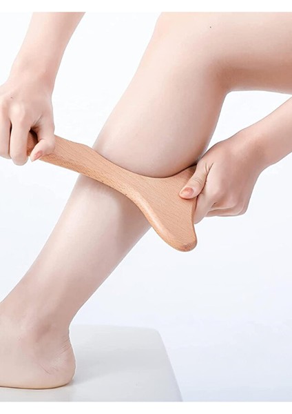 Selülit Giderici Ahşap Lenf Drenaj Masaj Aleti %100 Doğal fırsatları