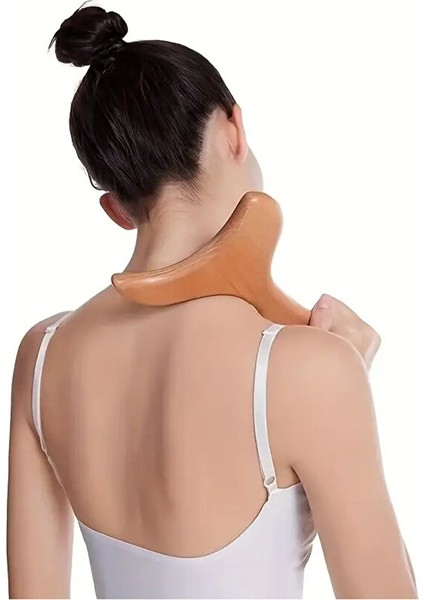 Selülit Giderici Ahşap Lenf Drenaj Masaj Aleti %100 Doğal