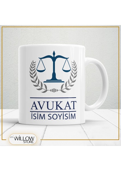 Avukat Temalı Porselen Kupa Bardak,hediyelik,yüksek Kalite,meslekler Temalı