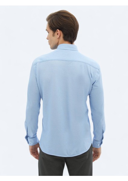 Mavi Regular Fit Casual Pamuk Karışımlı Gömlek