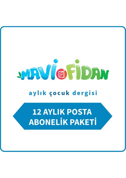 Mavi Fidan Aylık Çocuk Dergisi - 12 aylık posta aboneliği