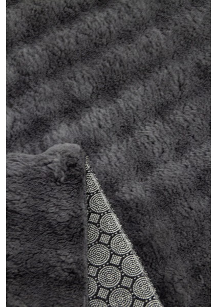 Peluş Kabartma Kaymaz Taban Dot Makinede Yıkanabilir Salon Koridor Mutfak Çocuk Halısı Antrasit fiyatları