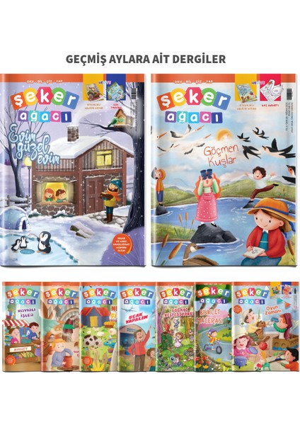 Şeker Ağacı Aylık Okul Öncesi Çocuk Dergisi - 12 aylık posta aboneliği fiyatları