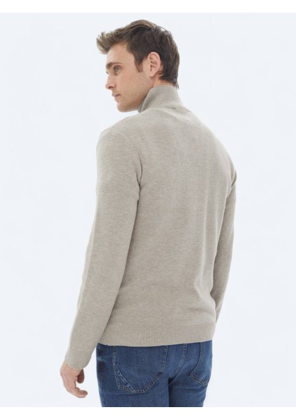 Vizon Desenli Triko Kazak