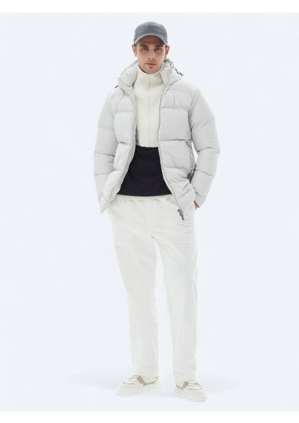 Taş Regular Fit Casual Dokuma Mont