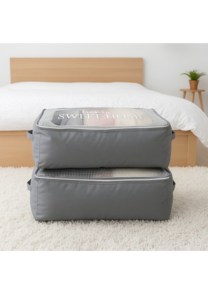 Şeffaf Sweet Home Baskılı Lavanta Kokulu [2 Adet] 64X44X20 Kalın Kumaş fiyatları