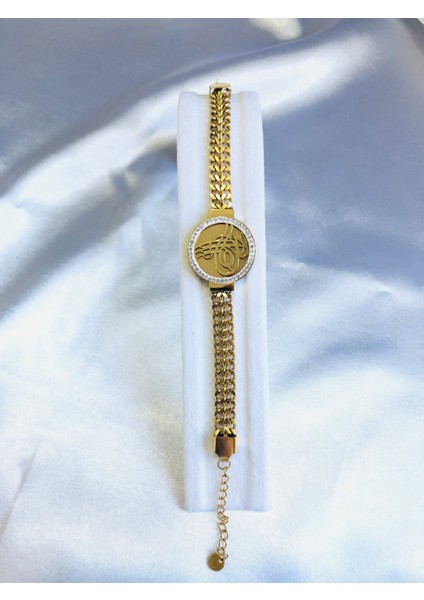 Tuğralı Kalın Zincir Bileklik