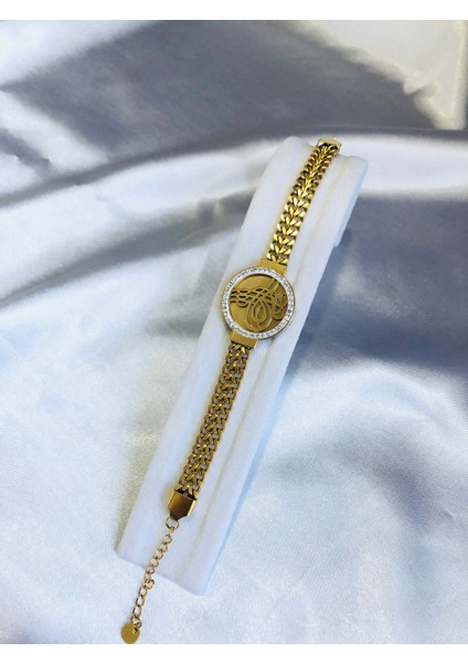 Tuğralı Kalın Zincir Bileklik