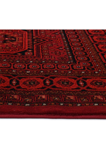 Afgan Türkmen Otantik Desenli Dokuma Kırmızı Oturma Odası Salon Mutfak Halısı Yolluk 0023A modelleri