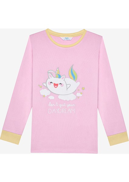Kız Çocuk Daydream Termal Çok Renkli Pijama Takımı modelleri