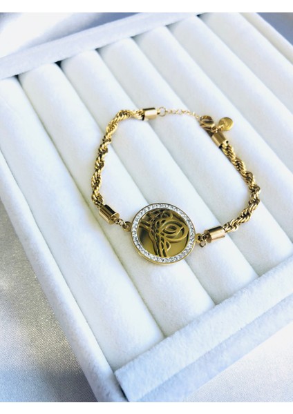 Taş Detaylı Çelik Tuğra Burgu Zincir fırsatları