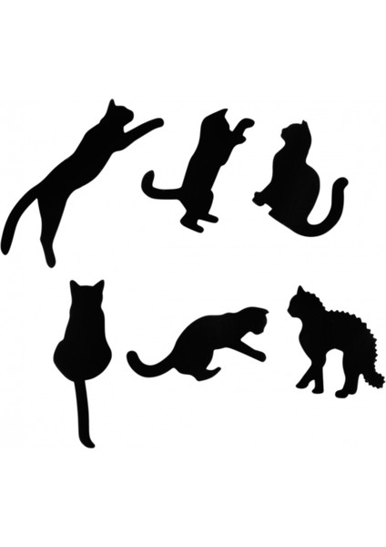 Magnet Seti 6'lı - Siyah Kediler