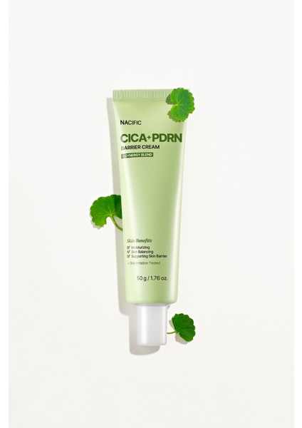 NACIFIC Cica PDRN Barrier Cream 50g , Cilt Bariyeri Onarımı + Nemlendirici , HassasCiltler İçin
