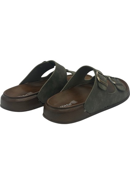 Deri Çift Bant Anatomik Erkek Terlik indirimleri