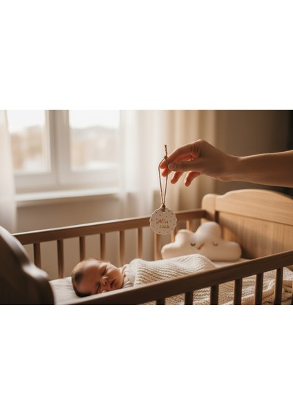 2026 Kişiye Özel Yaldızlı Yılbaşı Ağacı Süsü – El Yapımı Seramik Süs indirimleri