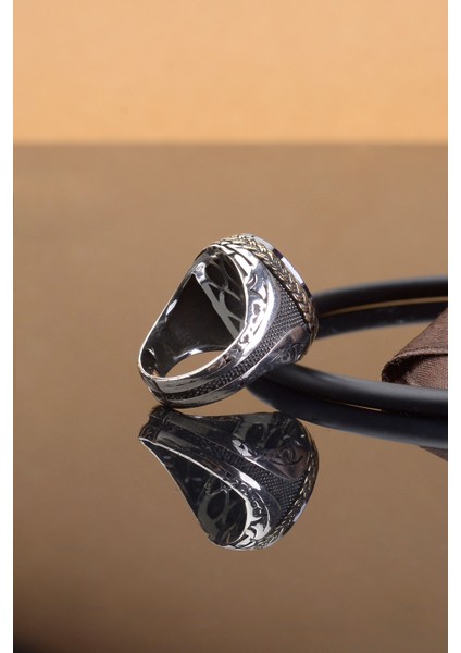 Mor Zirkon Taşlı 925 Ayar Gümüş Erkek Yüzük fiyatları