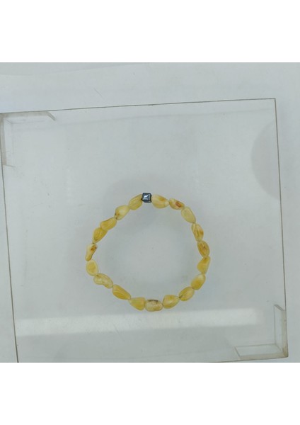 Doğal Damla Kehribar ve Hematit Taşı Bileklik indirimleri